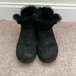 UGG Black Cozy Fur Boots